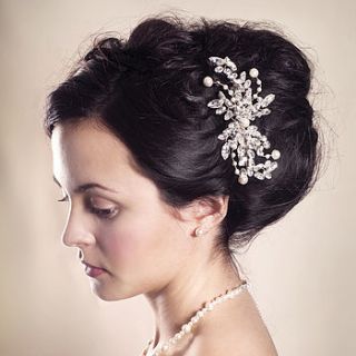 handmade eloise wedding hair comb by rosie willett designs