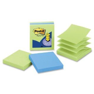 Wholesale CASE of 25   3M Post it Pop up 3x3 Note Pads Pop Up Notes, 3"x3", 100Shts, 3/PK, Limeade/Elec. Blue  Sticky Note Pads 