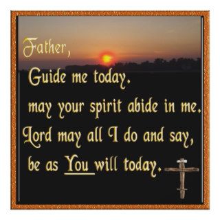 Christian prayer print
