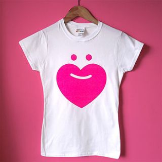 love beards in neon pink   pink t shirt by hello dodo