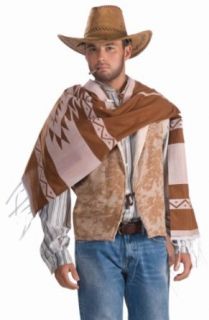 Men's Lonesome Cowboy Costume, Tan, One Size Clothing