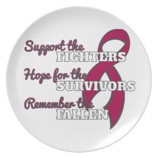 Sickle Cell Anemia Support Hope Remember Party Plates