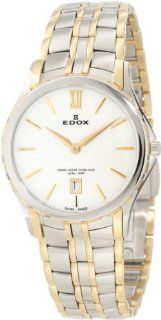 Edox Women's 26025 357J BID Grand Ocean Gold PVD and Silver Stainless Steel Watch Watches