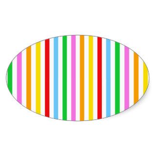 Abstract Retro Stripes Lines Red Blue Green Pink Stickers
