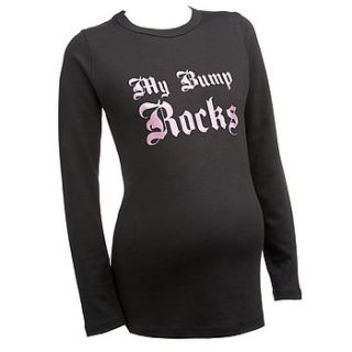 'my bump rocks' maternity t shirt by nappy head