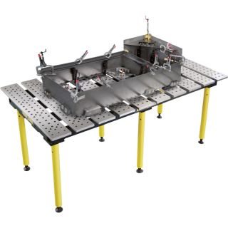 StrongHand Tools™ BuildPro Modular Welding Table — 30in., Steel, Model# TMB57838  Welding Screens   Tables