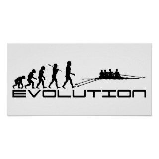 Rowing Evolution / Crew Shell Posters