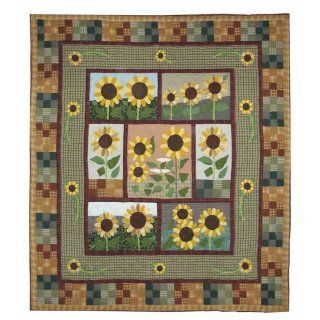 Patch Magic Luxury King Sun Burst Quilt, 120 Inch by 106 Inch  