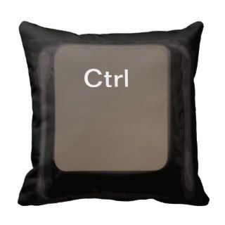 Control Button Dark Pillow  / Cushion