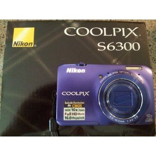 Nikon COOLPIX S6300 16 MP Digital Camera with 10x Zoom NIKKOR Glass Lens and Full HD 1080p Video (Silver)  Point And Shoot Digital Cameras  Camera & Photo