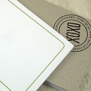 pack of three personalised notepads by xoxo stationery