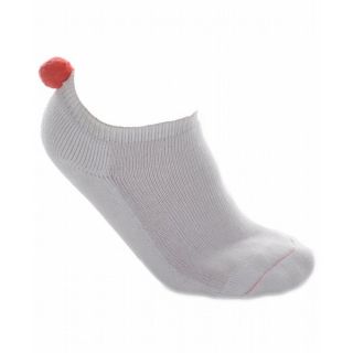 Gravis Pom Pom Socks White Coral   Womens