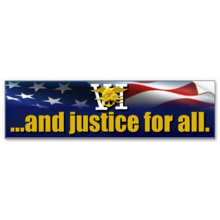 and justice for all   SEAL Team Six   Geronimo Bumper Sticker