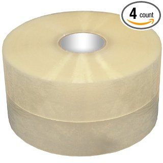 GlueNTape 3319 THC Hot Melt Packaging Tape, 1.9 mil Thick, 1000 yards Length x 3" Width, Clear (Case of 4) Hot Melt Adhesives
