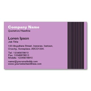 17 Lines   Purple CC99CC Business Cards