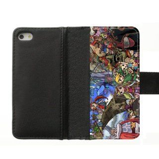 Customize The Legend of Zelda Diary Leather Case for Iphone 5/5s Cell Phones & Accessories