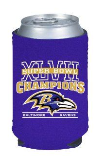 Baltimore Ravens 2012   2013 Super Bowl XLVII Champions NFL Football Collapsible Can Holder Koozie Cooler  Sports Fan Cold Beverage Koozies  Sports & Outdoors