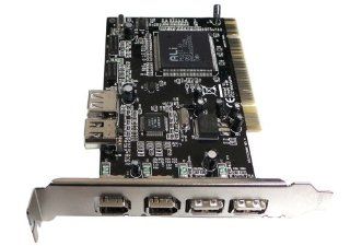 3 Port USB 3 Port FireWire 1394a Combo PCI Card + Free Firewire Cable Computers & Accessories