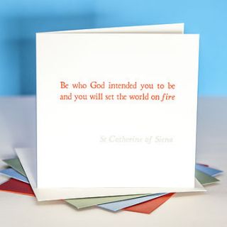 'be who god intended you to be' quote card by belle photo ltd