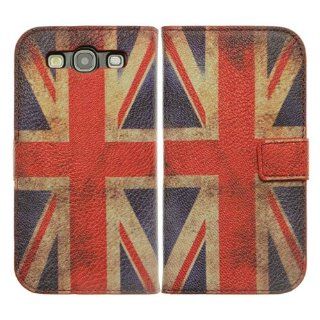 Bfun Retro Union Jack Flag Card Slot Wallet Leather Case for Samsung Galaxy S3 i9300 Cell Phones & Accessories