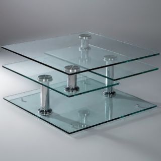 Creative Images International Motion Glass Coffee Table