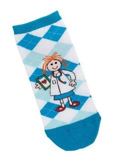 Prestige Medical 377 dnb Fashion Anklet Nurse Socks Dotty Nurse Blue Health & Personal Care