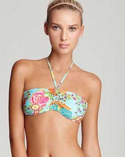 Trina Turk Tokyo Bay Floral Bandeau Bikini Top's