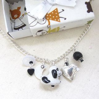cat and dog handmade locket charm necklace by amber marie