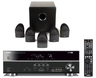 Yamaha RX V371BL and Mirage NanoSat 5.1 Home Theater Package (Black) Electronics