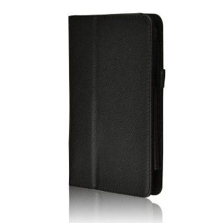 Black Folio PU Leather Case Flip Stand Cover Skin Sleeve For Asus Fonepad ME371MG Computers & Accessories