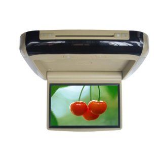 10.2 Inch Car Roof mounted TFT LCD Monitor Flip Down DVD player Monitor/Beige  Vehicle Overhead Video 