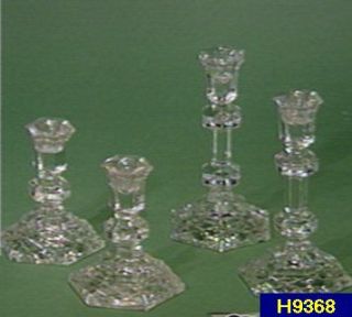 Set of Two 6 inch Galway Irish Crystal Candlesticks —