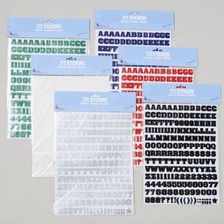 STICKERS ALPHABET & NUMBERS 372PCS ASST COLORS  Early Childhood Development Products 