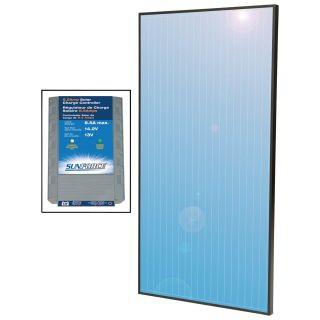 Sunforce Amorphous Solar Panel/Charge Controller Combo — 50 Watt, Model# 50043  Amorphous Solar Panels