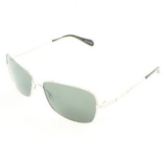 Oliver Peoples 1130 S Sanford Sunglasses 5133/P2 Silver w/ Polarized VFX Lens Oliver Peoples Clothing