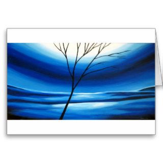 Abstract Tree Blue Sky Card