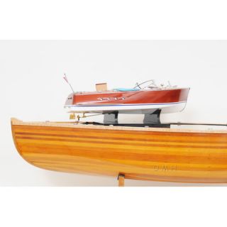Old Modern Handicrafts Canoe Table Model Ship