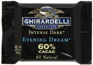 Ghirardelli Chocolate Intense Dark Squares, Evening Dream 60% Cacao, 0.375 Ounce Squares (Pack of 540)  Candy And Chocolate Bars  Grocery & Gourmet Food