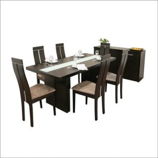 Wholesale Interiors Baxton Studio Magness 8 Piece Dining Set