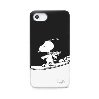 iLuv ICA7H383BLK Snoopy Sports Series Hardshell Case for Apple iPhone 5 and iPhone 5S   1 Pack   Retail Packaging   Black Cell Phones & Accessories