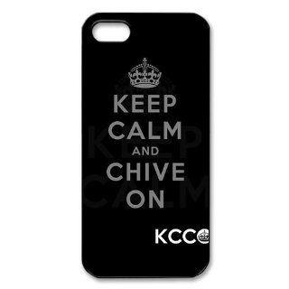 CTSLR iphone 5 Case  Keep Calm and Chive On/KCCO Series Hard Plastic Back Case Cover for iphone 5   1 Pack   02 Cell Phones & Accessories