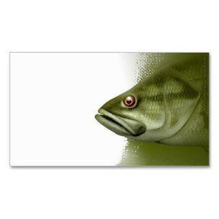 Large Mouth Bass Fishing Business Card Template