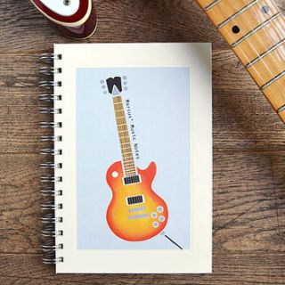 personalised music notebook by made by ellis
