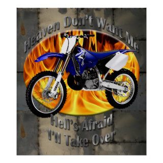 Yamaha YZ250 Cool Metal Poster