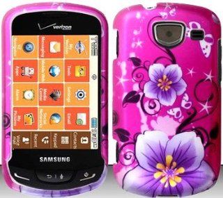 Hibiscus Flowers Hard Snap On Case Cover Faceplate Protector for Samsung Brightside U380 Verizon + Free Texi Gift Box Cell Phones & Accessories