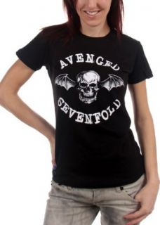 Avenged Sevenfold   Classic Deathbat Girl's T Shirt Clothing