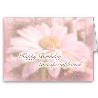 Special Friend Birthday   Gerbera Daisy Greeting Cards