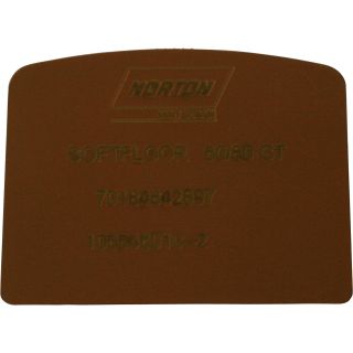 Norton Abrader Metal Bond Diamond Tool — 3-Pk., Button Segment, FGW SoftFloor QCS, 60/80 Grit, Brown, Model# 70184642897  Concrete Grinders