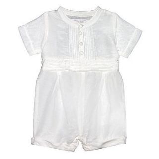 french design christening rompersuit by chateau de sable