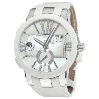 Ulysse Nardin Women's 24310/391 Executive Dual Time Mother of Pearl Diamond Dial Watch Ulysse Nardin Watches